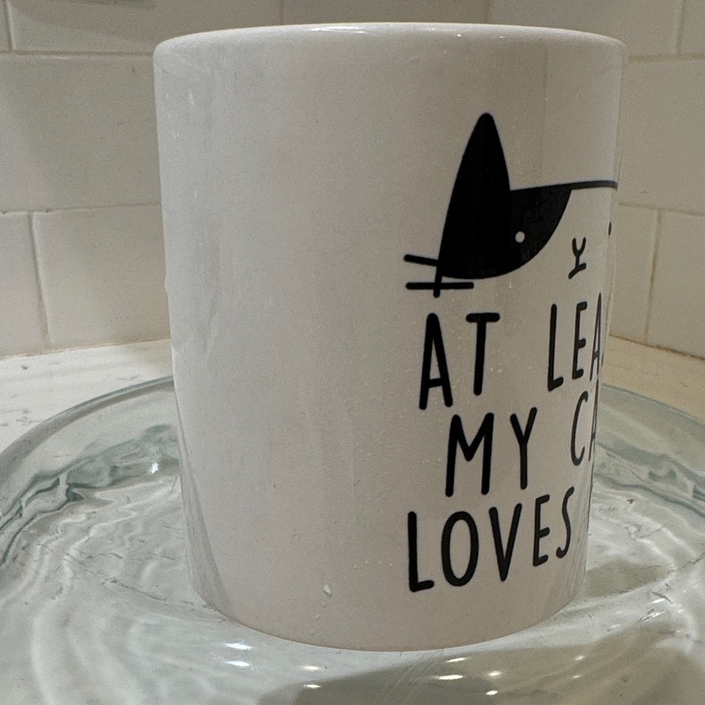 Cat Mug “At Least My Cat Loves Me” - Picture 4 of 7